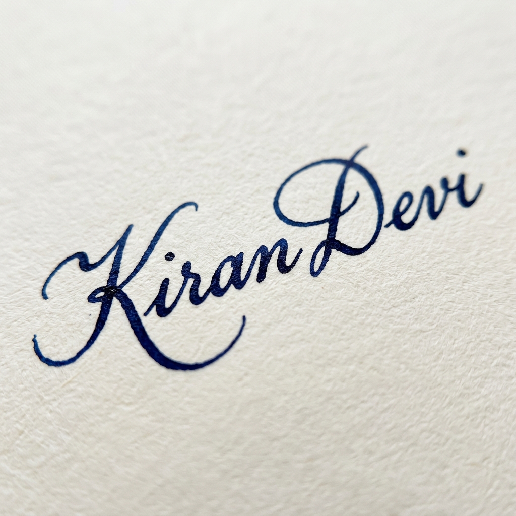 Kiran Devi Signature