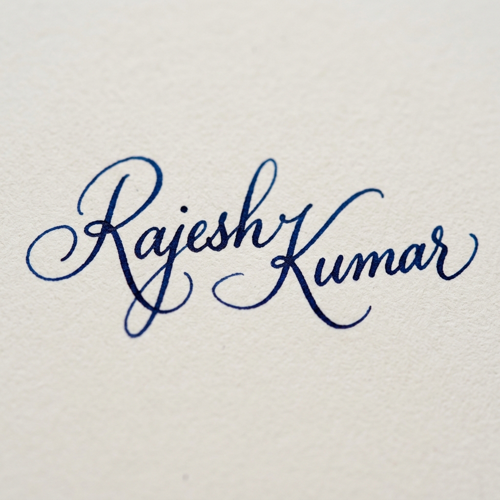 Rajesh Kumar Signature